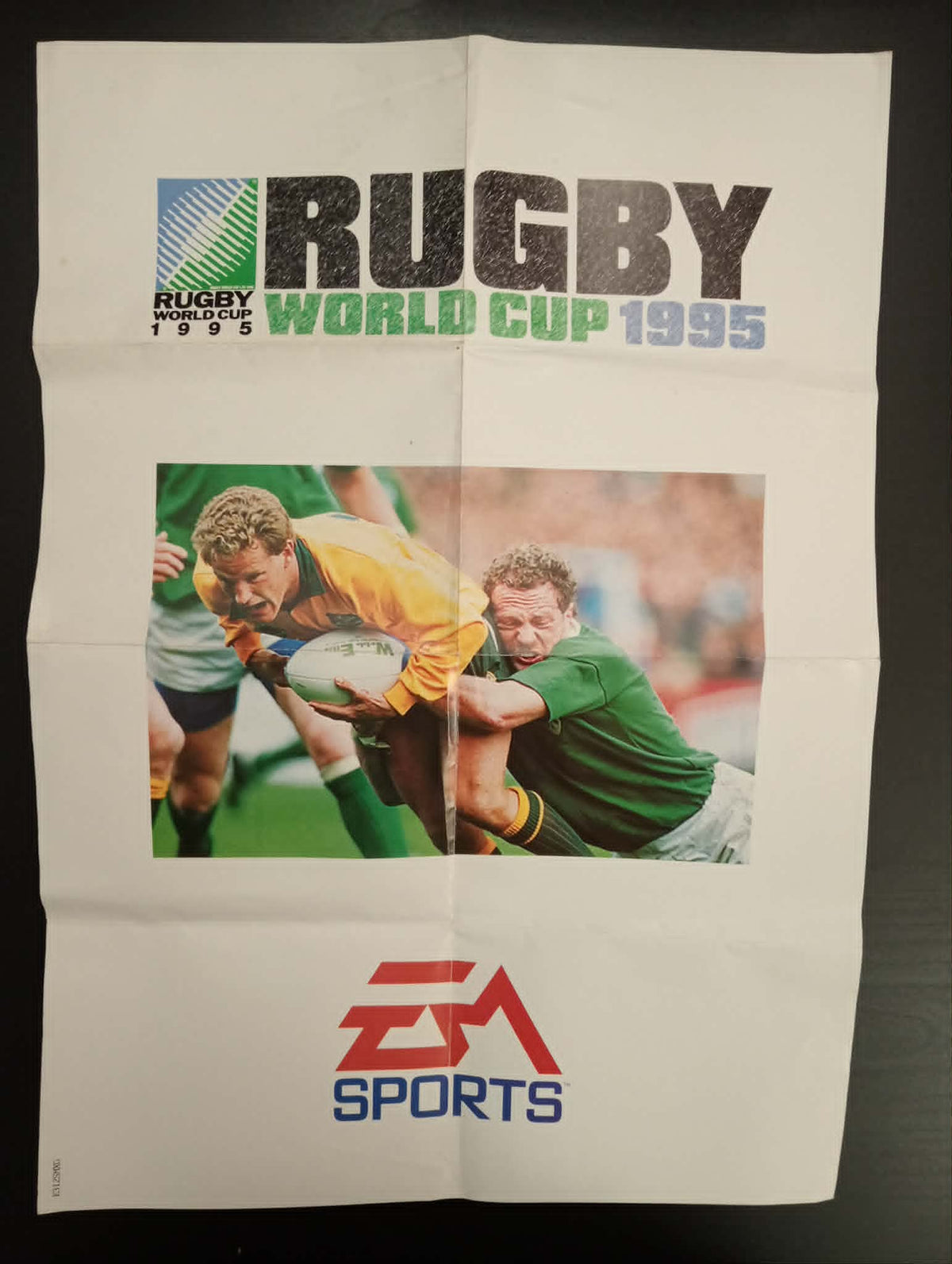 Rugby World Cup 1995 - Sega Mega Drive COMPLETE + Poster