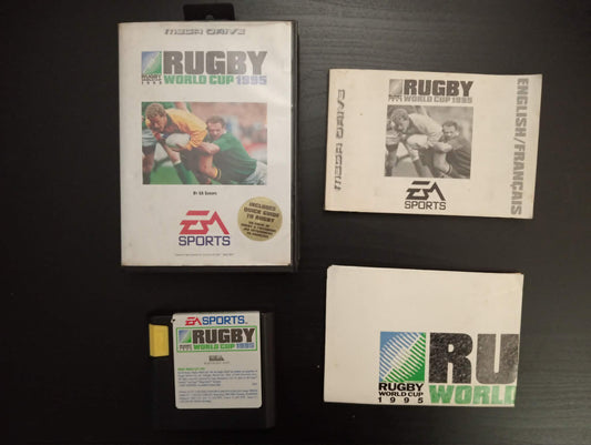 Rugby World Cup 1995 - Sega Mega Drive COMPLETE + Poster