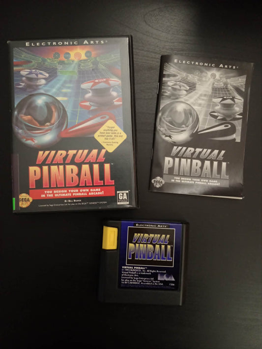 Virtual Pinball - Sega Mega Drive LIKE NEW w Manual + Tested