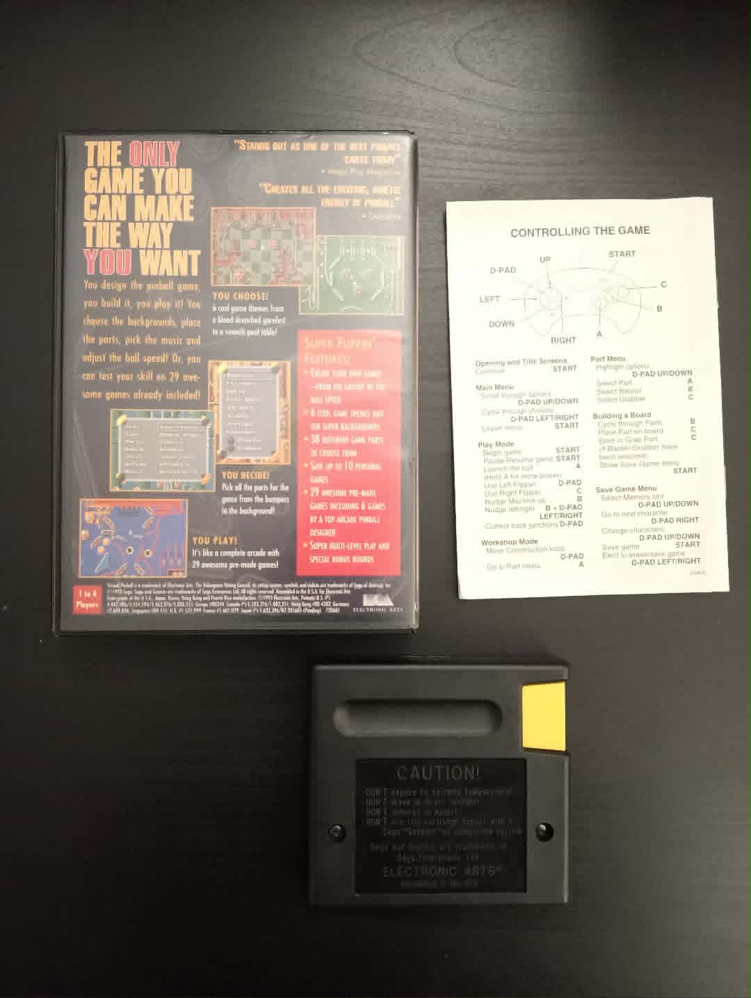 Virtual Pinball - Sega Mega Drive LIKE NEW w Manual + Tested